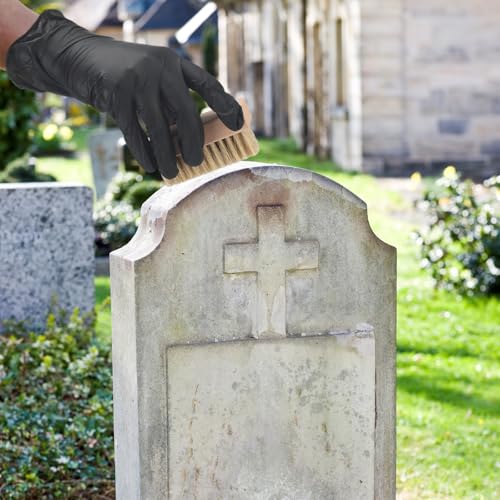 7-Piece Headstone Cleaning Kit with Brushes, Cloth & Gloves