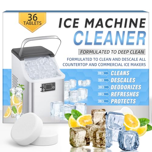Vereclue Ice Machine Cleaner Tablets - Nickel-Safe Descaler (36 Pack)