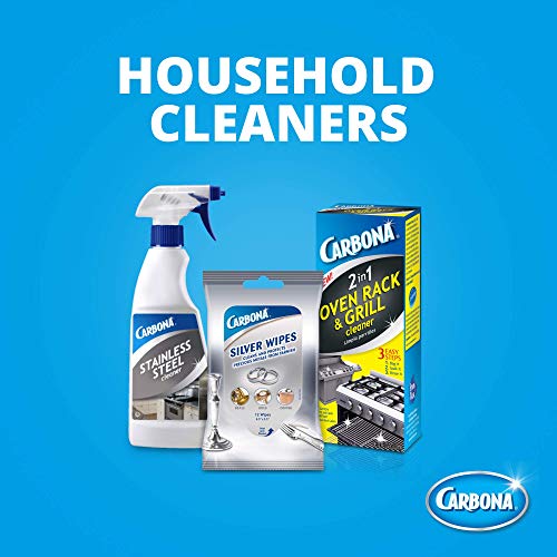 Carbona Stainless Steel Cleaner - 16.8 Fl Oz Streak-Free Home Appliance Cleaning