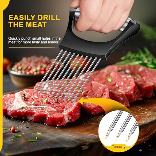 Stainless Steel Onion Slicer with Protective Cover - Zokxoiy