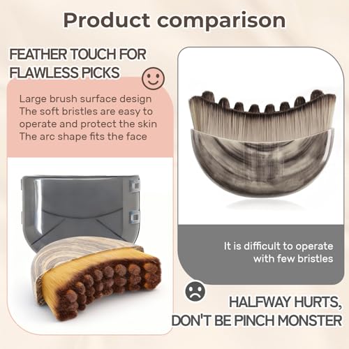 Lymphatic Contour Face Brush - Facial Dry Brushing & Jawline Sculpting Tool