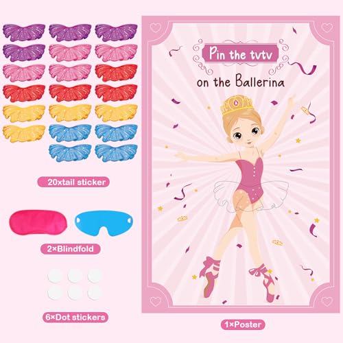 Ballerina Party Game Set - Pin The Tutu on The Ballerina