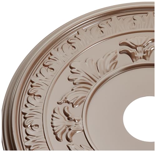 Ekena Millwork Baltimore PVC Ceiling Medallion, 19-in. London Grey Satin