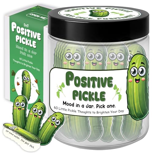 Positive Pickle Jar - 60 Affirmation Cards for Uplifting Gifts