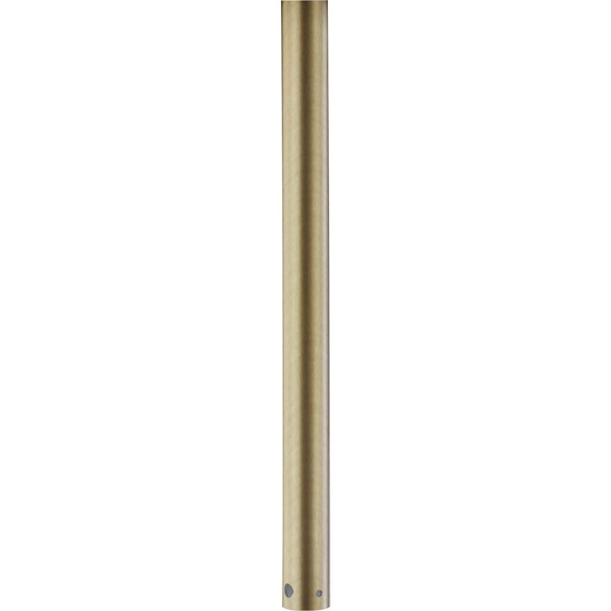 Progress Lighting AirPro Collection 12 in. Ceiling Fan Downrod in Vintage Brass