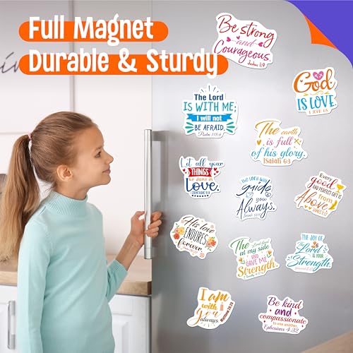 30 Inspirational Bible Verse Fridge Magnets - Motivational Magnetic Stickers