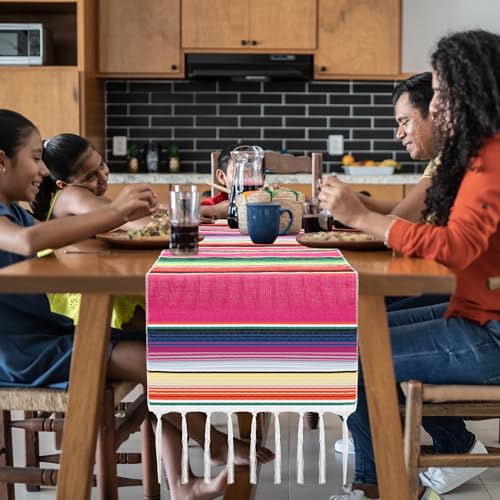 2PCS Mexican Table Runner - 14x86in Boho Día de los Muertos Decor