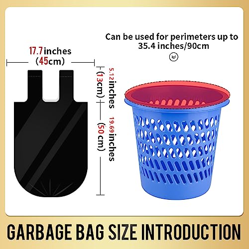 SWIHELP 4 Gallon Trash Bags - 100 Count Small Garbage Bags with Handles