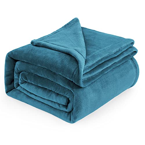 Bedsure GentleSoft Fleece Throw Blanket - Teal, 50x60 inches