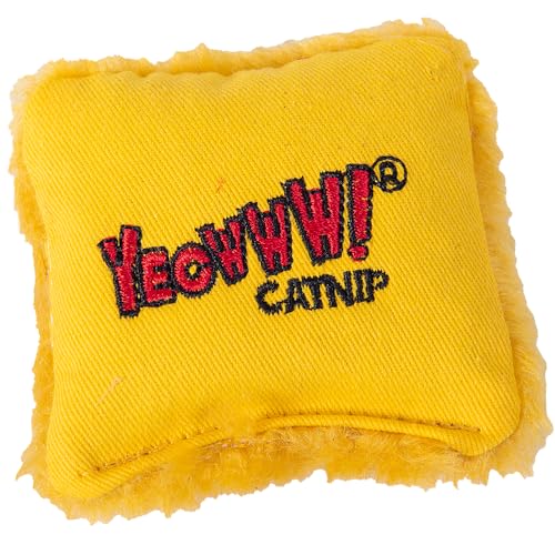 Yeowww! Organic Catnip Pillow - Yellow, Single