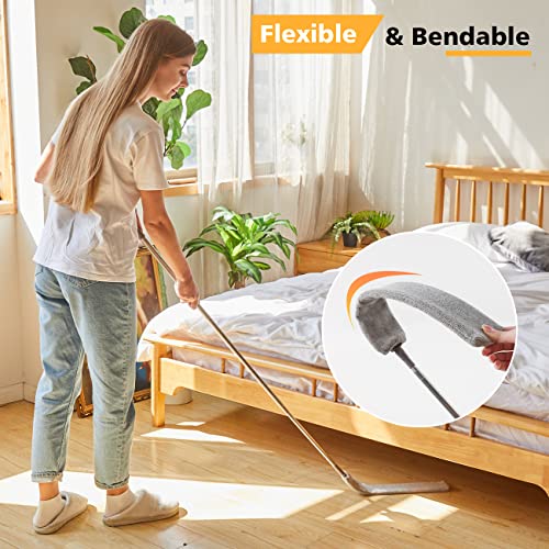 Retractable Gap Dust Cleaner with 100” Extension Pole & 3 Cloths