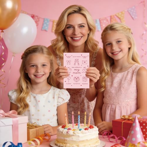 Cute Birthday Card for Mom - Premium Quality Card 187
