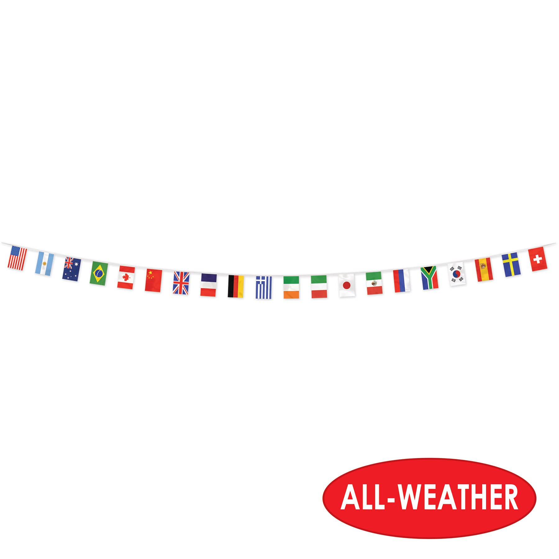 Beistle - 57738 Beistle Party Supplies, International Flag Pennant Banner, Multicolor (Pack of 2)
