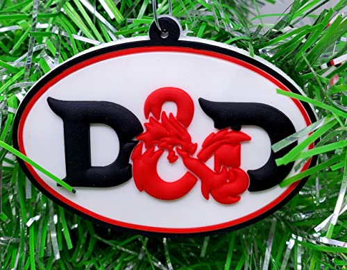 Dungeons and Dragons Christmas Ornament Set - Role Playing Themed, Shatterproof, 6 Pieces