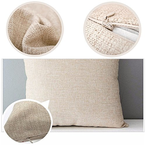 Cotton Linen Father's Day Quote Throw Pillow Cover - 18x18 Decorative Cushion for Sofa & Home