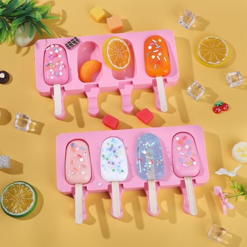 Ouddy Life Pink Silicone Popsicle Molds Set of 2 - Multi-Use