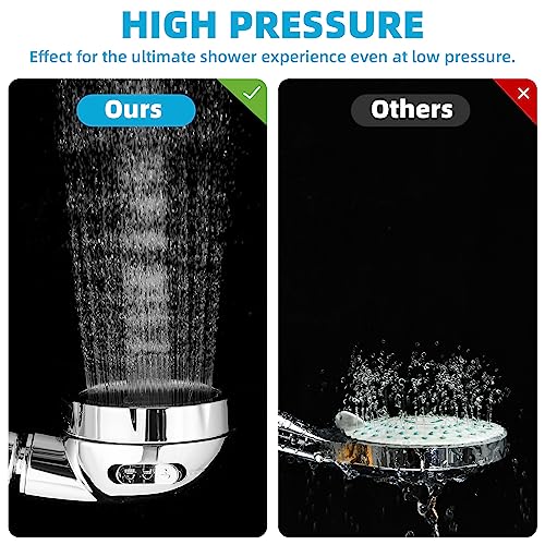 Marbrasse High Pressure Handheld Shower Head with 3 Settings