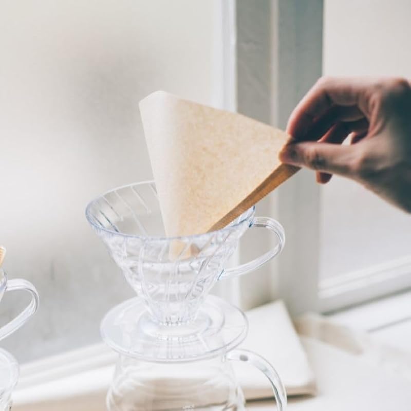 Hario V60 Size 02 Natural Paper Coffee Filters - 100ct