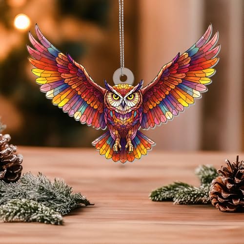 Animal Lover Christmas Ornament - Owl Holiday Decor - Merry Xmas 2026