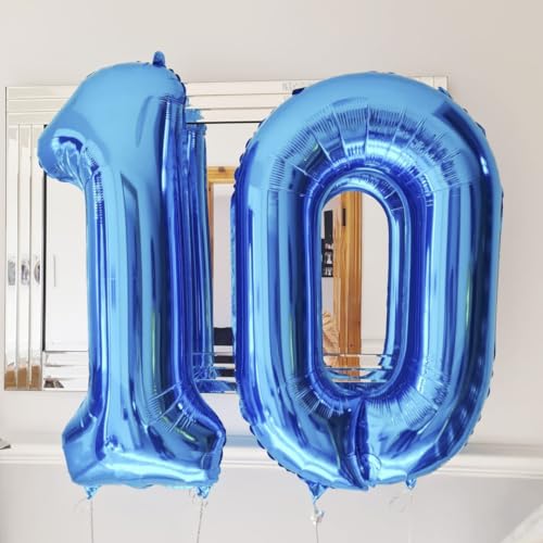 40 Inch Blue Number 3 Balloon - Helium Foil Birthday Decoration