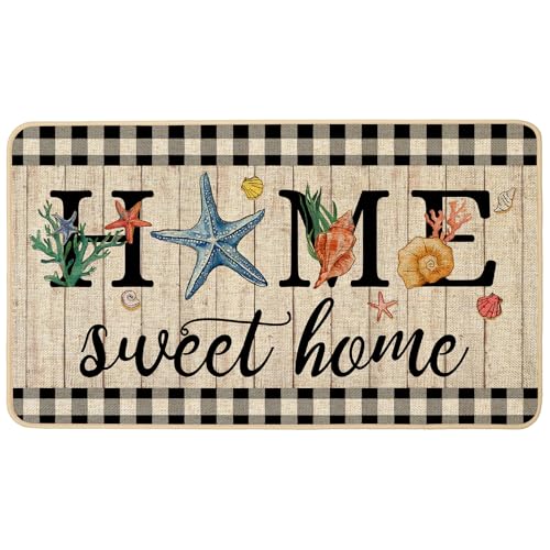 ORTIGIA Starfish Doormat 17x29 INCH - Non-Slip Outdoor Entrance Mat