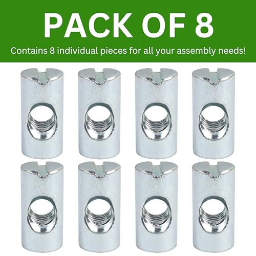 IKEA Replacement Cross Dowel Barrel Nut Sleeve - Pack of 8