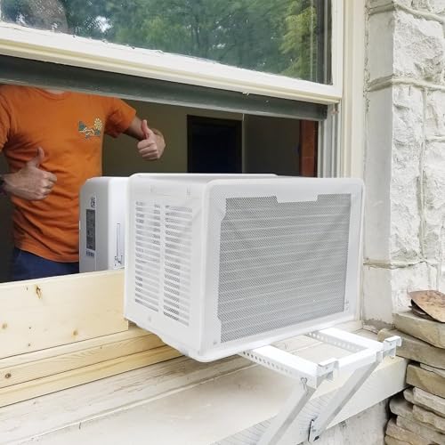U-Shaped Window Air Conditioner Cover with Mesh Protection