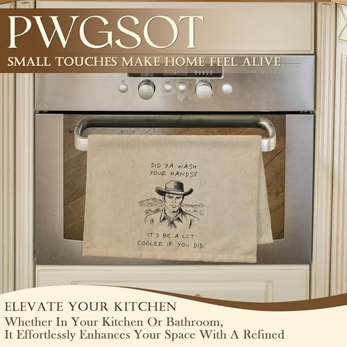 Funny Western Cowboy Hand Towels 16x24 inch - Wash Hands