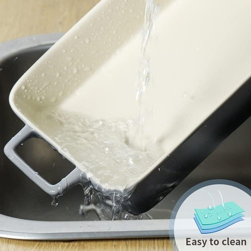 KOOV Bakeware Set - Ceramic Baking Dish with Rectangular Pans | 3-Piece Gradient Gray Set, 12 x 8.5 Inches