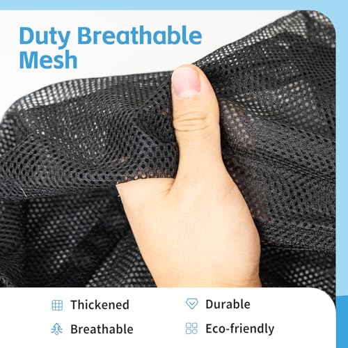 Heavy Duty Mesh Laundry Bags - 2 Pack, 24x35 Inches for Travel & College