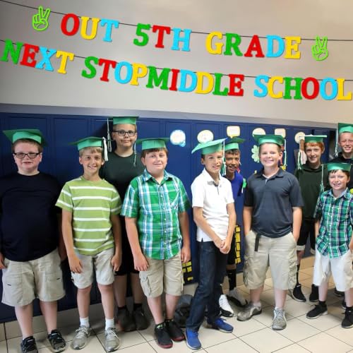 5th Grade Graduation Banner - Next Stop Middle School Decorations