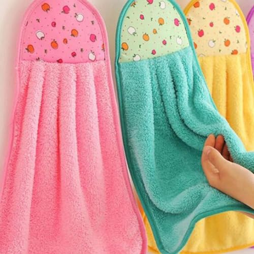 Ajamnuo Microfiber Hanging Hand Towels Set of 3 - Towel-aa1-1, Absorbent & Quick Dry