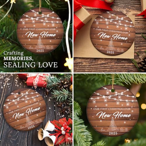 First Christmas in Our New Home 2025 Ceramic Ornament