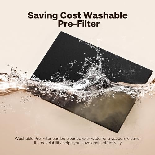 6 Pack Washable Pre-Filters for Trucozie T554 Air Purifier