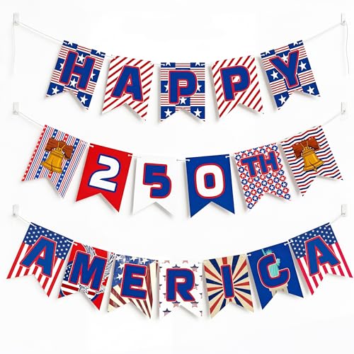 250th Anniversary Patriotic Banner for 4th of July Celebrations