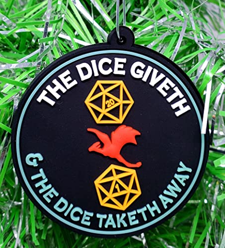 Dungeons and Dragons Christmas Ornament Set - Role Playing Themed, Shatterproof, 6 Pieces