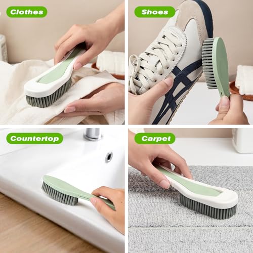 2PCS Detachable Shoe Cleaning Brush Set with Comfort Grip