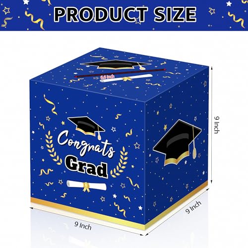 Kelool Graduation Decorations 2026 Blue Card Box Party