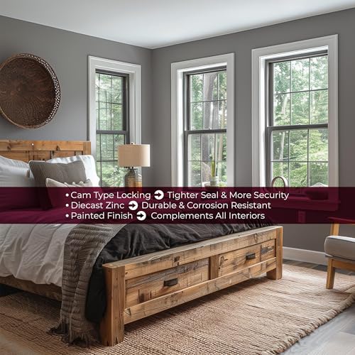 Double Hung Sash Lock - 2-1/16 In. Diecast Zinc for Vinyl Windows