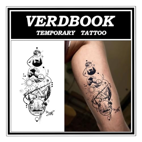 Semi-Permanent Temporary Tattoo Sheets, Waterproof Realistic Body Art
