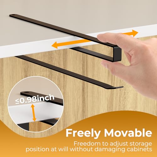 Quehun Black Tumbler Lid Organizer - Holds Up to 30 Lids, No Drill