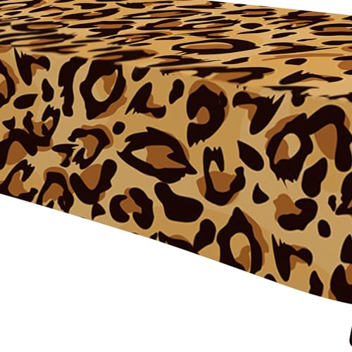 Leopard Print Tablecloths - 3 Pack Disposable Party Covers 54x108in