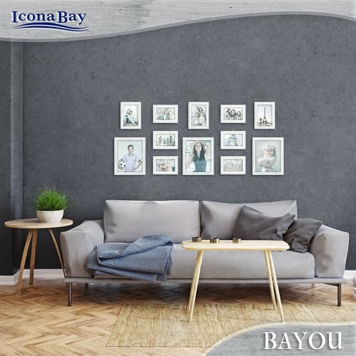 Icona Bay Cape Cod 4x6 Picture Frame - Cloudy White Coastal Photo Frame