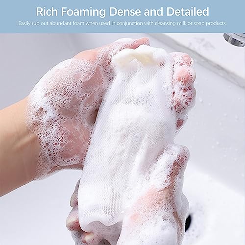 Kootinn Exfoliating Mesh Soap Pouch 10-Pack - Double Layer Soap Saver Sack