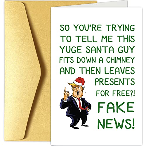Funny Donald Trump Christmas Card - Humorous Holiday Greeting