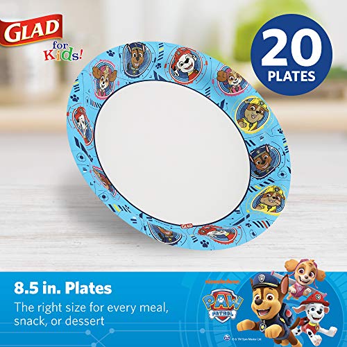 Paw Patrol Paper Plates for Kids - Heavy-Duty 8.5 in, 20 Ct, 10-Pack