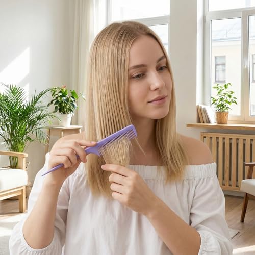 Mabor 4PCS Rat Tail Combs for Hair Styling, Parting & Teasing Set