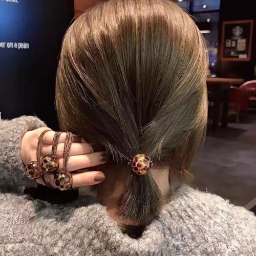 8 PCS Pearl Ponytail Holders Elastic Hair Ties for Women