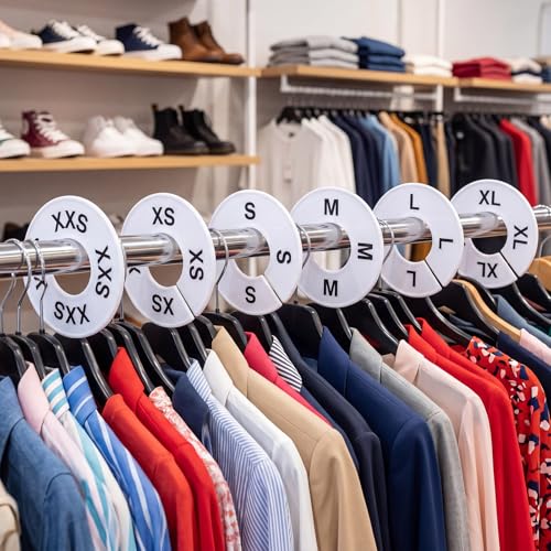 Blulu 10-Piece Baby Closet Size Dividers for Clothing Rod Organization