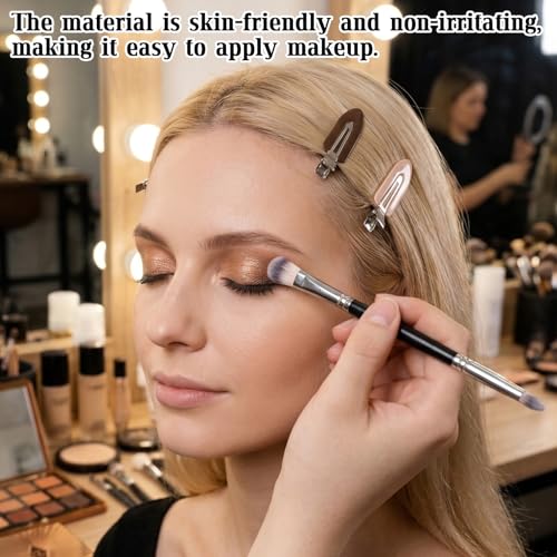 6Pcs Double-Sided Makeup Brush Set, Eyeshadow & Eyebrow Grooming Tools